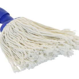 Spaanse mop ovale steelhouder 250 gram dop BLAUW