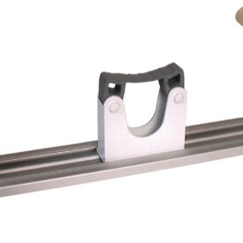 Ophangrail 500 mm met 2 klemmen ø 22-32 mm en 2 haken wit